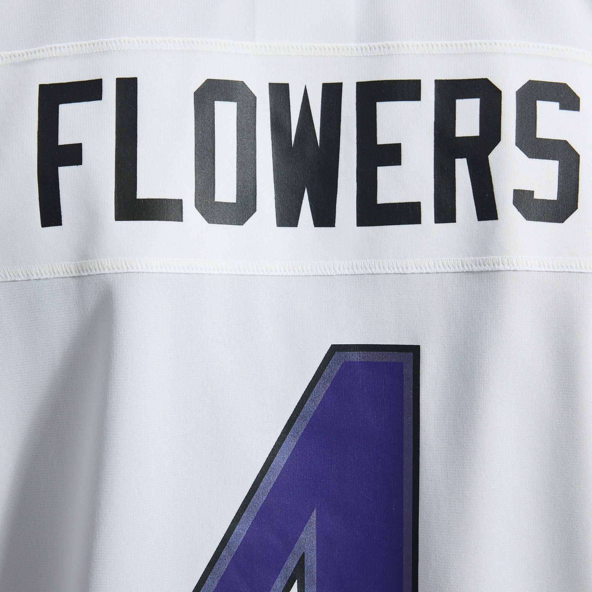 Men's Baltimore Ravens Zay Flowers Nike White Game Jersey