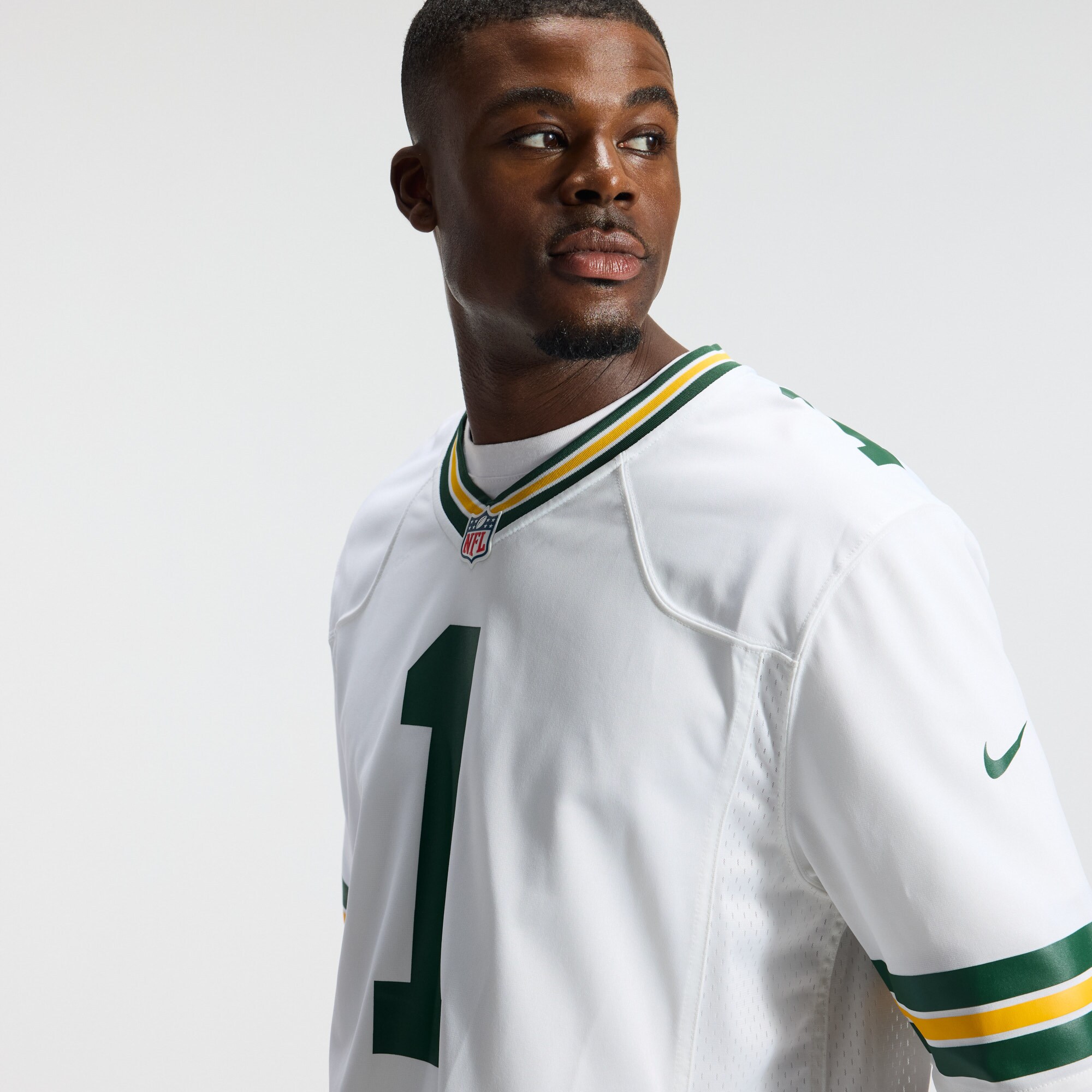 Men's Green Bay Packers Jordan Love Nike White Game Jersey