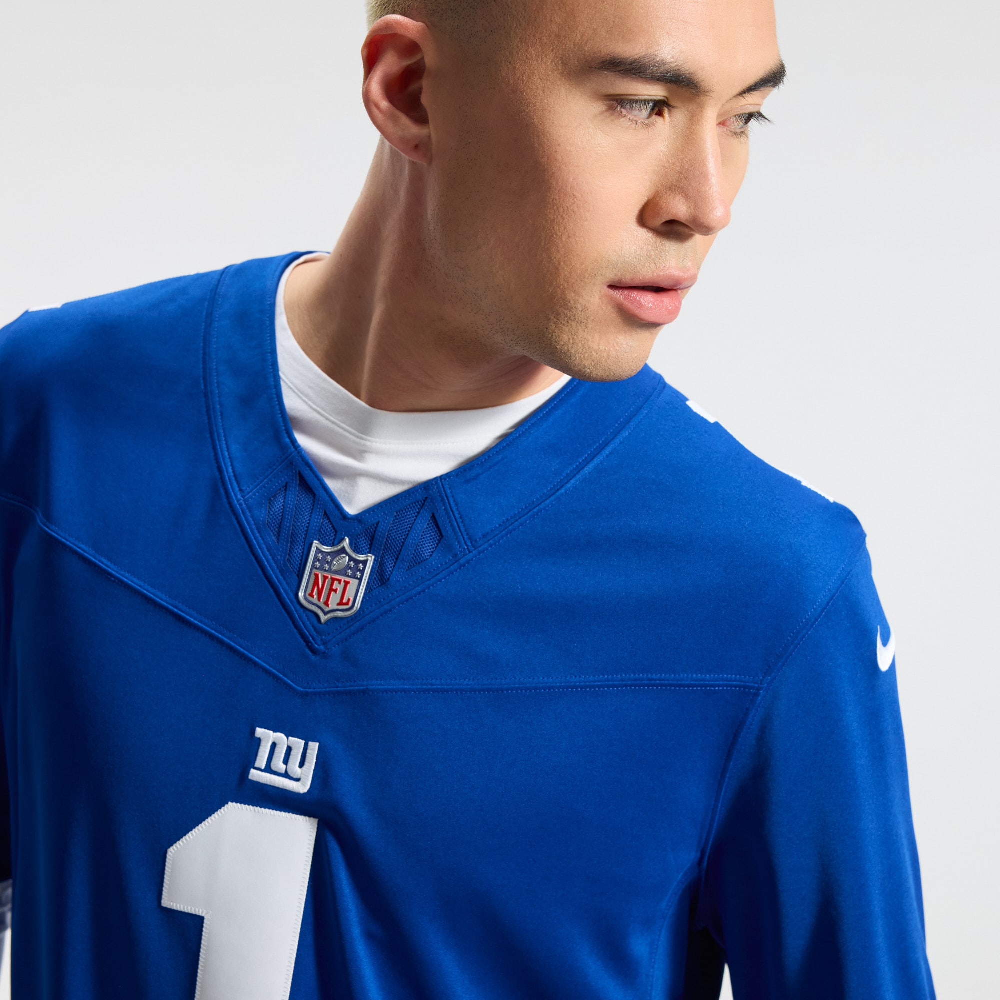 Men's New York Giants Jaxson Dart Nike Royal Team Vapor F.U.S.E.