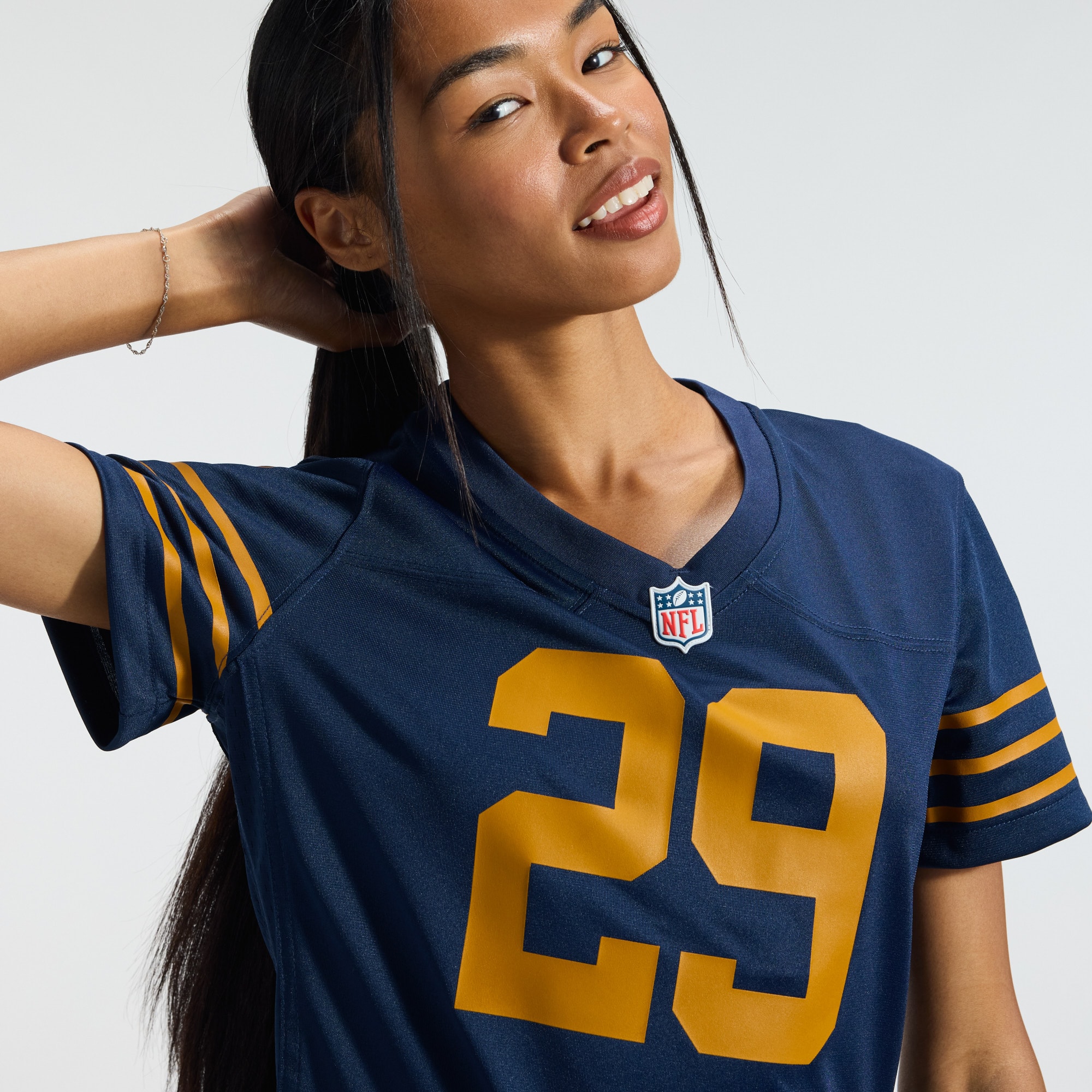 Women's Green Bay Packers Josh Jacobs Nike Navy The 1923 Classic