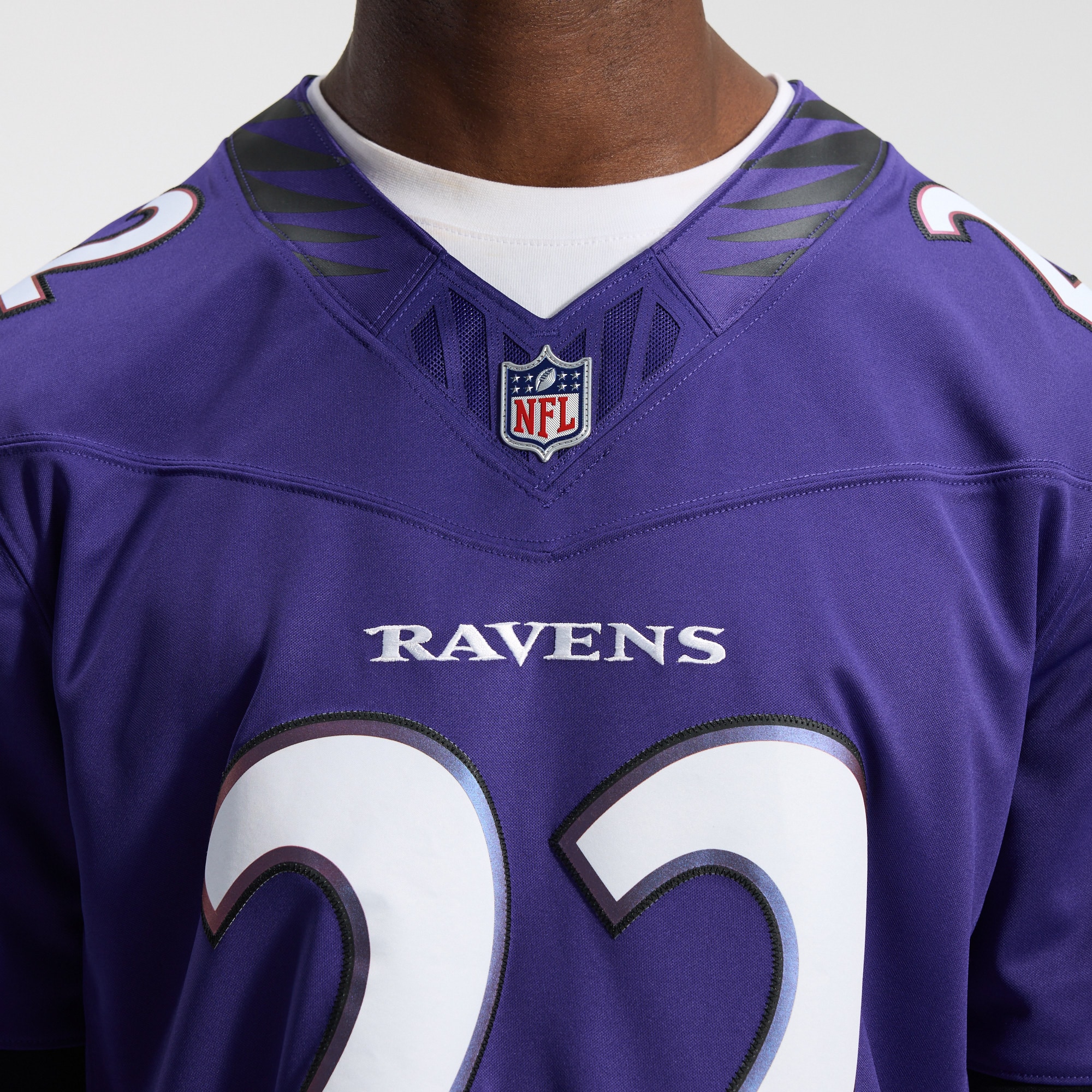 Men's Baltimore Ravens Zay Flowers Nike Purple Team Vapor F.U.S.E.