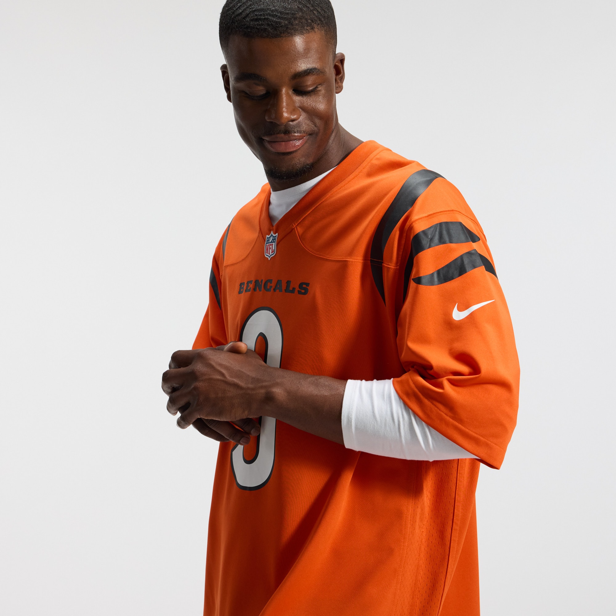 Men's Cincinnati Bengals Nike Orange Alternate Game Custom Jersey
