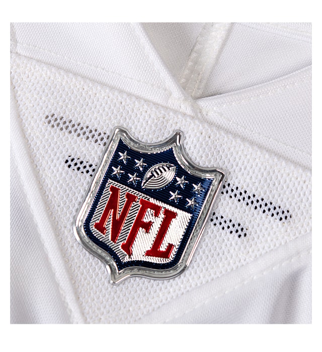 Official metallic NFL Shield sewn-on Chainmaille Mesh Grill.