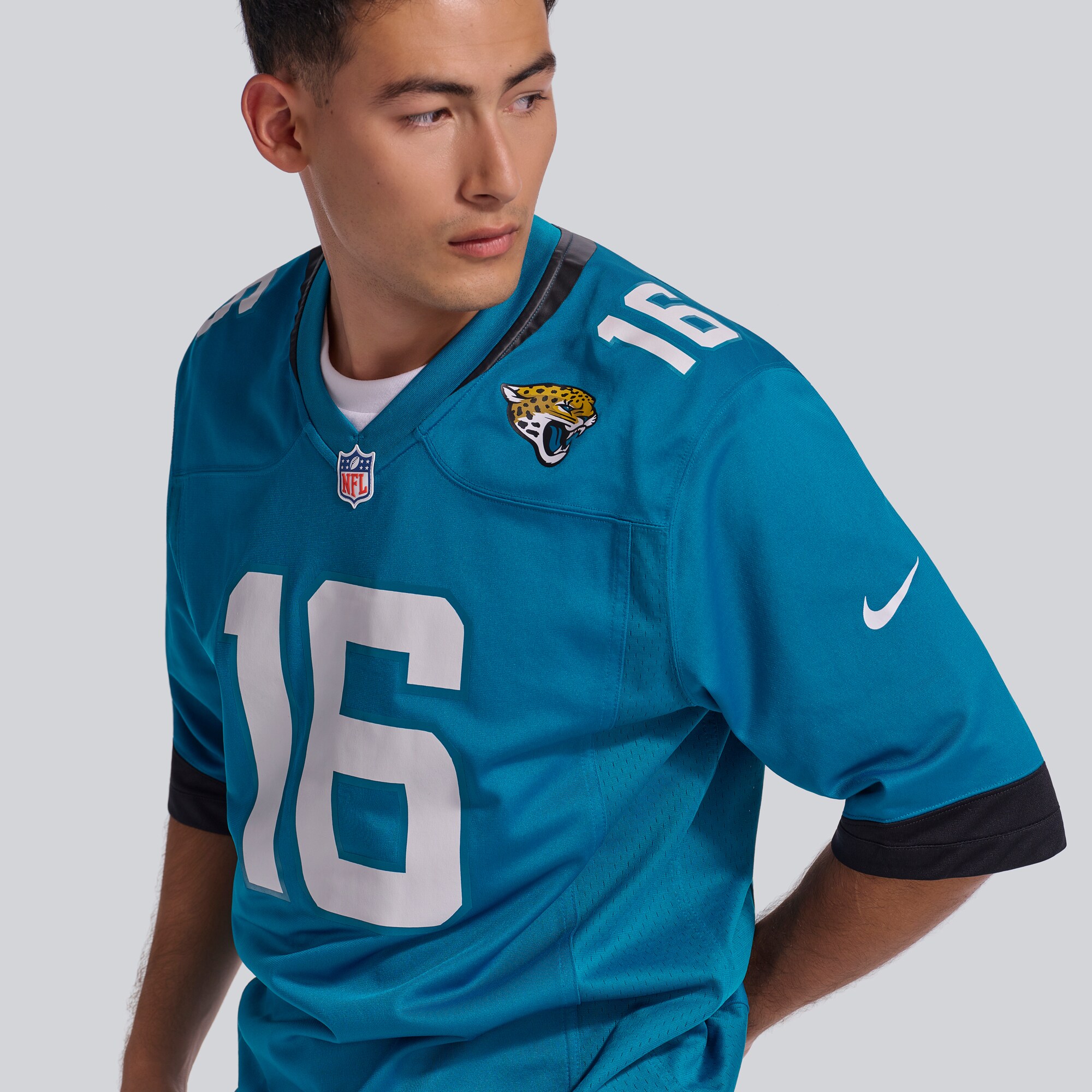 Men's Jacksonville Jaguars Christian Braswell Nike Teal Team Game