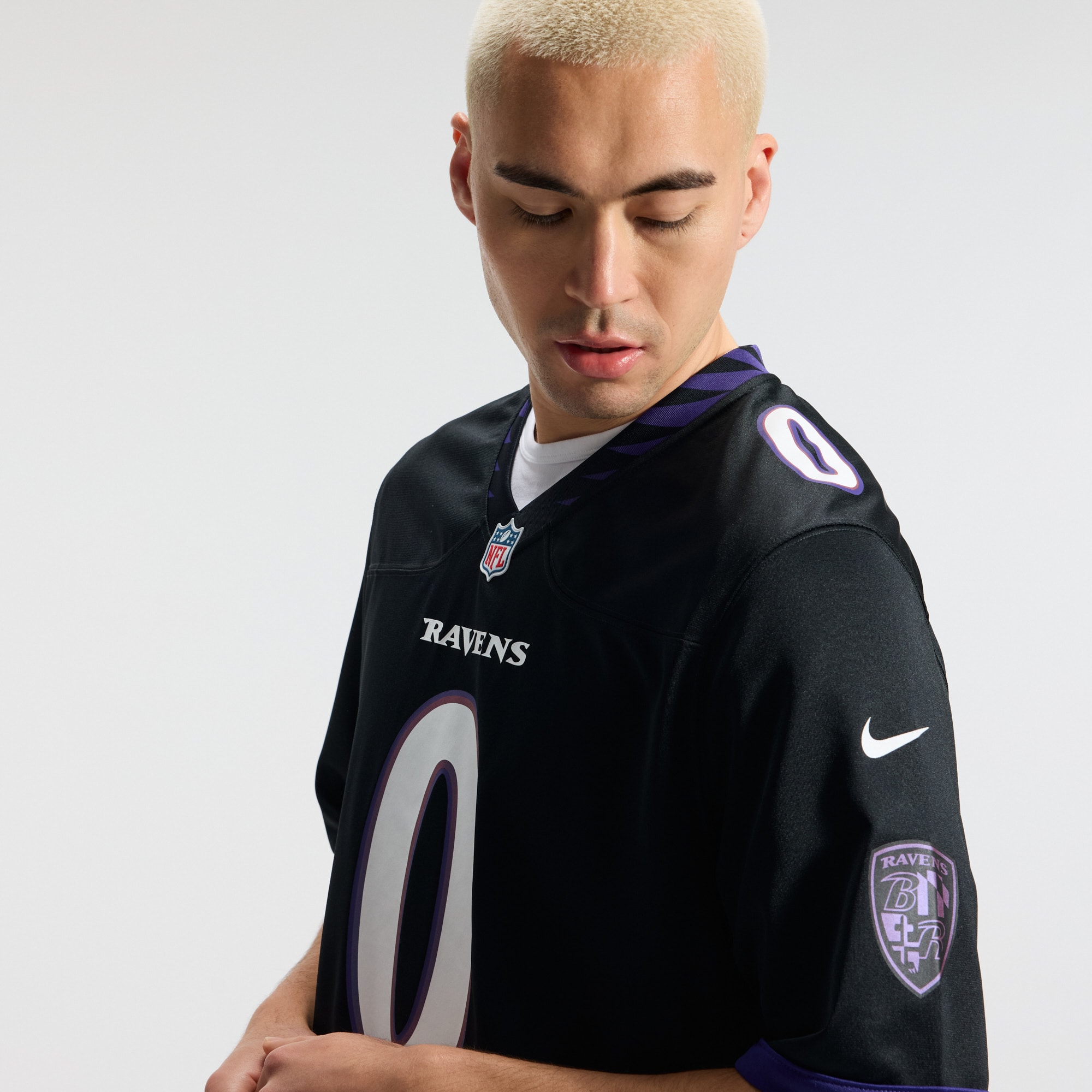 Men's Baltimore Ravens Trey Hendrickson Nike Black Alternate Game