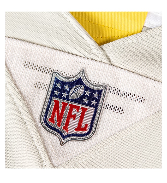 Official metallic NFL Shield sewn-on Chainmaille Mesh Grill.