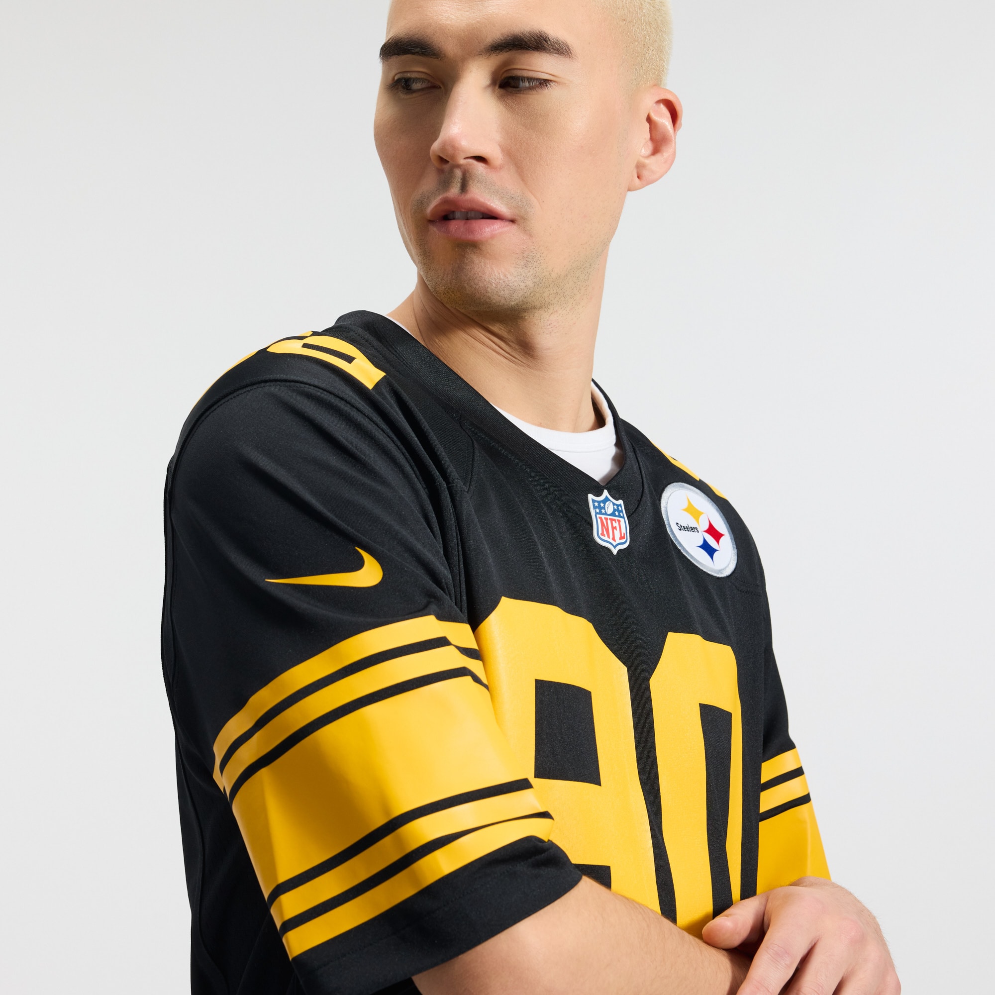 Men's Pittsburgh Steelers Aaron Rodgers Nike Black Alternate Game