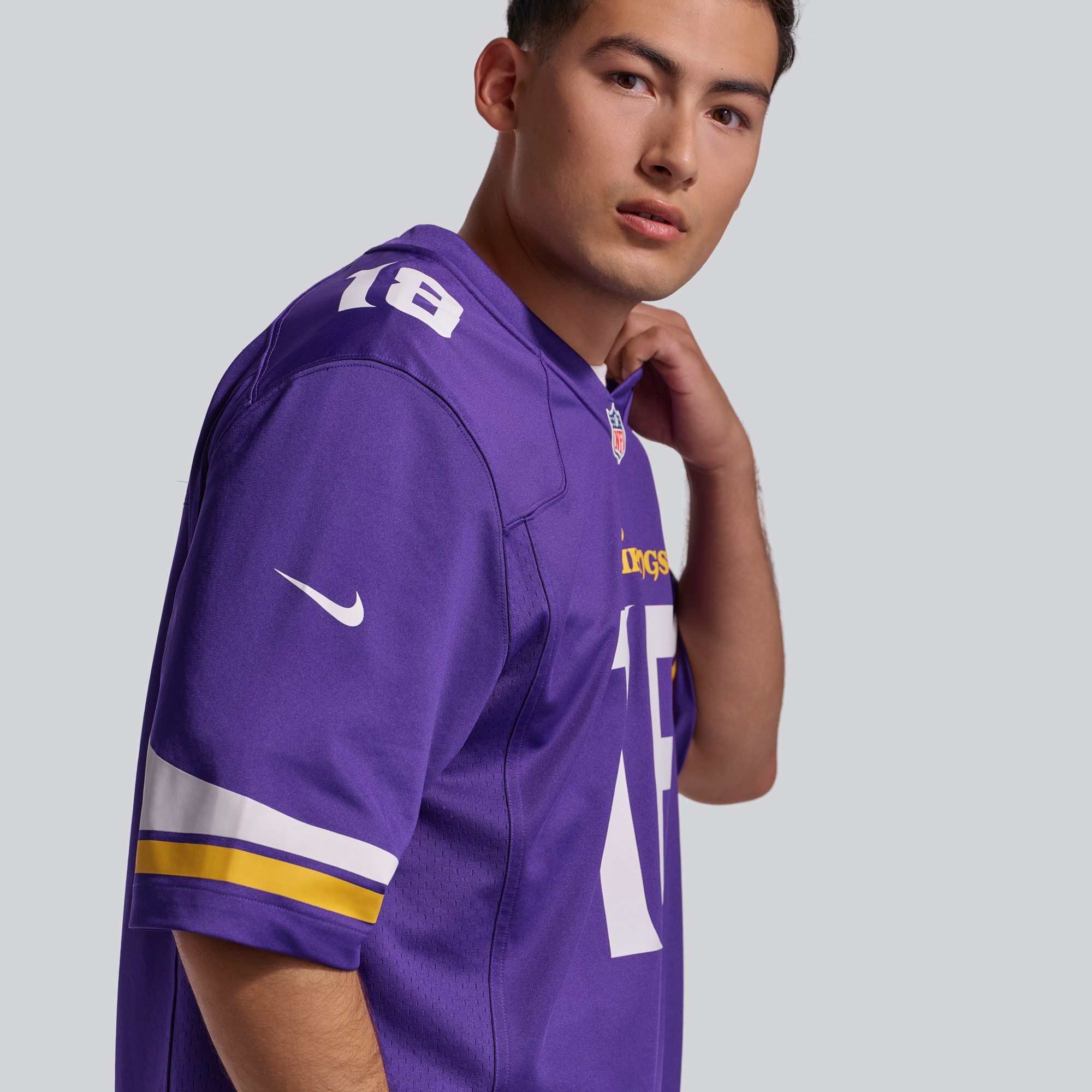 Men's Minnesota Vikings Ben Yurosek Nike Purple Team Game Jersey