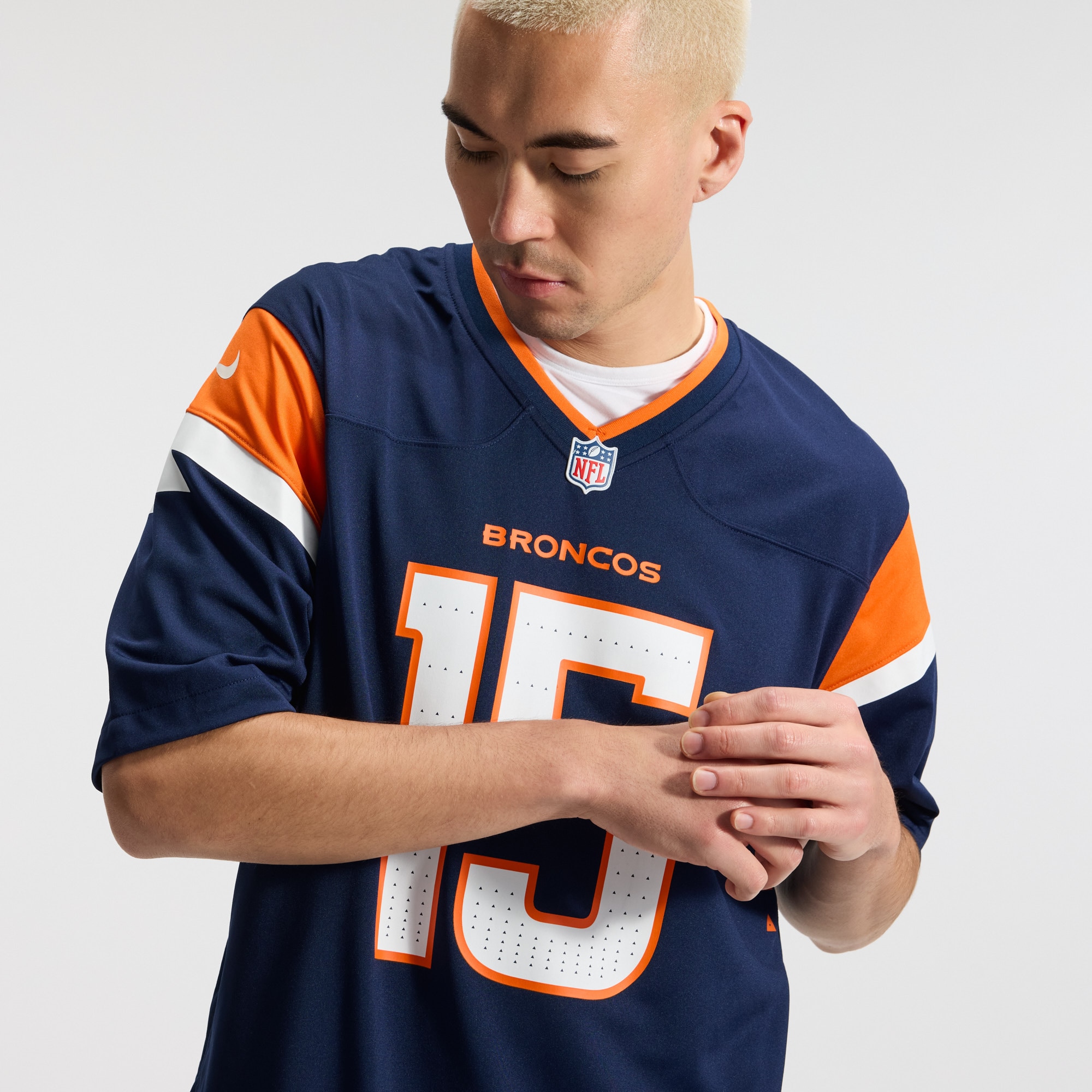 Men's Denver Broncos Marvin Mims Jr Nike Navy Alternate Game Jersey