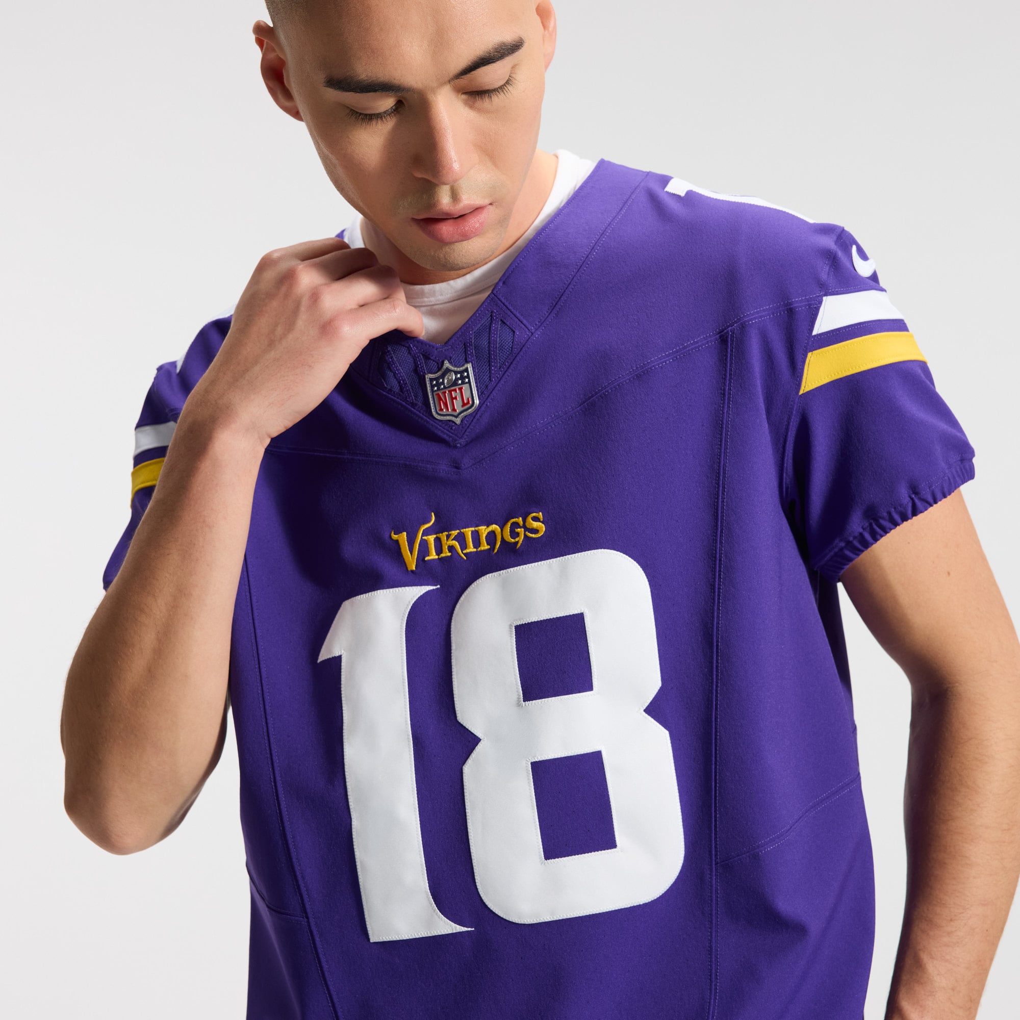 Men's Minnesota Vikings Justin Jefferson Nike Purple Team Vapor
